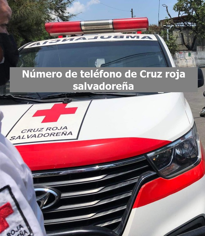 Número de teléfono de Cruz roja Salvadoreña Número de teléfono de Cruz roja Salvadoreña